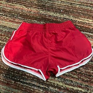 red athletic shorts- modamar (size xs)